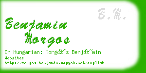 benjamin morgos business card